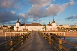 Ahlbeck Pier, Ahlbeck, Usedom island, Baltic Sea, Mecklenburg Western-Pomerania, Germany