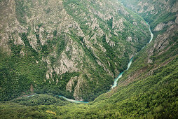 view at Tara River Canyon at Durmitor National Park, Zabljak, Montenegro, Western Balkan, Europe
