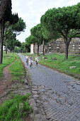 Via Appia Antica, Römerstraße von Rom nach Brindisi, bei Rom, Italien