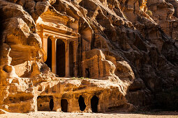 Tempel, Siq el-Barid, Little Petra, Wadi Musa, Jordanien, Naher Osten