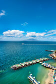 Blick auf das Meer, Sorrent, Halbinsel von Sorrent, Kampanien, Italien