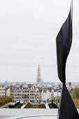 View from Mont des Arts to town hall, Brussels, Belgium