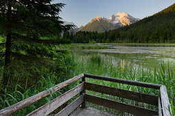 Aussichtsplattform am Taubensee, Hochkalter, Berchtesgadener Land, Bayern, Deutschland