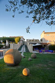 Lounge of a hotel, Saint-Saturnin-les-Apt, Provence, France