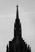 Spitze des Kaiserdoms St. Bartholomäus, Frankfurt am Main, Hessen, Deutschland