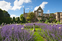 Ruins of the manor house, Nymans Garden, Handcross, West Sussex, Great Britain