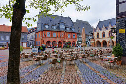 Market Square, Kaiserworth, Goslar, Lower Saxony, Germany