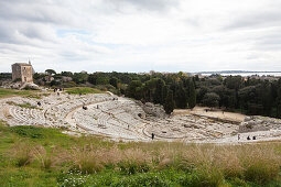 Griechisches Theater, Parco Archeologico della Neapoli, Syrakus, Sizilien, Italien