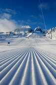 Ski slope, Passo Monte Croce di Comelico, South Tyrol, Italy