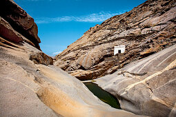 Pilgrimage chapel, Ermita de Nuestra Senora de la Pena, Barranco de las Penitas, Fuerteventura, Canary Islands, Spain