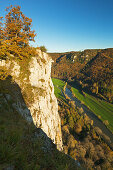 Eichsfelsen, view over the Danube river, Upper Danube Nature Park, Baden- Wuerttemberg, Germany