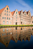 Salt storehouses on the river Trave, Lubeck, Schleswig-Holstein, Germany