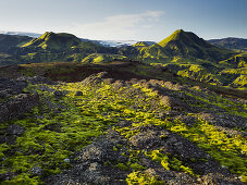 Mountain landscape, Rjupnafell, Myrdalsjoekull, Fjallabak, South Island, Island