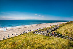 Beach and dunes, Wenningstedt, Sylt Island, North Frisian Islands, Schleswig-Holstein, Germany