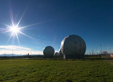 Randomes of former Echelon Field Station, Mietraching, Bad Aibling, Bavaria, Germany