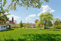 Siegertshofen near Egling, village near Bad Toelz - Wolfratshausen, Spring, Upper Bavaria, Bavaria, Germany, Europe