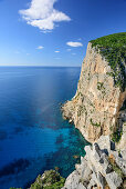 Mittelmeer mit Steilküste am Golfo di Orosei, Selvaggio Blu, Nationalpark Golfo di Orosei e del Gennargentu, Sardinien, Italien