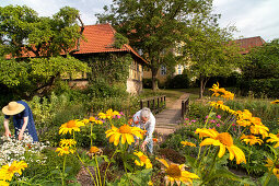 Garden, Mariensee near Hannover, Lower Saxony, northern Germany