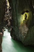 Partnachklamm, near Garmisch-Partenkirchen, Werdenfels region, Bavaria, Germany