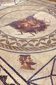 Mosaic on the floor of the city museum, Museu Municipal, Faro, Algarve, Portugal