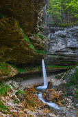 Waterfall Slap Pericnik Falls, Cascade, Vrata Valley, Zgornji, Gorenjska, Triglav National Park, Julian Alps, Slovenia, Europe