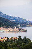 view to Salo and the Lago di Garda, Trentino, South Tyrol, Italy