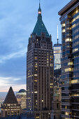 Art deco towers, skyscraper,  Financial District, Downtown, Manhattan, New York, USA