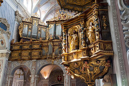 Inneres der Klosterkirche, Stift Göttweik, UNESCO Welterbestätte Die Kulturlandschaft Wachau, Niederösterreich, Österreich