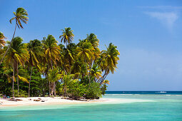 Sandy beach at Pigeon Point, Tobago, West Indies, South America