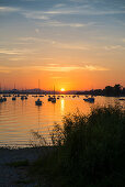 sunset, Allensbach, Lake Constance, Baden-Württemberg, Germany