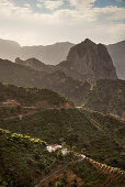 valley of Vallehermoso, La Gomera, Canary Islands, Spain