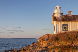 Lighthouse near Naven by the Lake Vänern,  Västergötland, Götaland, South Sweden, Sweden, Scandinavia, Northern Europe, Europe