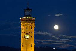 Neuer Lindauer Leuchtturm, Lindau, Bodensee, Bayern, Deutschland