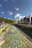 Lech am Arlberg, Fluss Lech, Vorarlberg, Österreich
