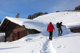 Schneeschuhwanderung über Saalfelden, Saaletal, Pinzgau, Salzburger Land
