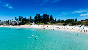 Der Cottesloe Beach ist der bekannteste und beliebteste Stadtstrand von Perth, Perth, Australien
