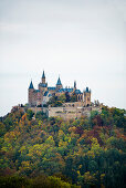 Burg Hohenzollern, Hechingen, Zollernalbkreis, Swabian Alps, Baden-Wuerttemberg, Germany