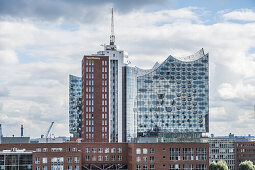 Hamburgs new Elbphilharmonie, modern architecture in Hamburg, Hamburg, north Germany, Germany