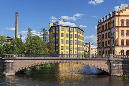 Arbeitsmuseum im Motala Ström in Norrköping, Östergötland, Südschweden, Schweden, Skandinavien, Nordeuropa, Europa