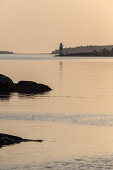 Island of Moeja with the lighthouse in the Stockholm archipelago, Uppland, Stockholms land, South Sweden, Sweden, Scandinavia, Northern Europe
