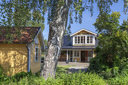 Restaurant Möja Värdshus in Berg auf der Insel Möja im Stockholmer Schärengarten, Stockholms skärgård, Uppland, Stockholms län, Südschweden, Schweden, Skandinavien, Nordeuropa, Europa