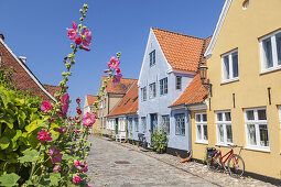 Houses in the old town of Ærøskøbing, Island Ærø, South Funen Archipelago, Danish South Sea Islands, Southern Denmark, Denmark, Scandinavia, Northern Europe