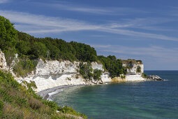 Old church of Højerup on the cliffs of Stevns Klint, Store Heddinge, Stevns Peninsula, Island of Zealand, Scandinavia, Denmark, Northern Europe