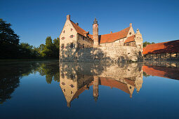 Wasserschloss Burg Vischering, bei Lüdinghausen, Münsterland, Nordrhein-Westfalen, Deutschland
