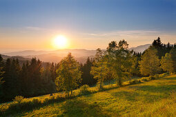 Blick von der Schwarzwaldpanoramastraße, Südlicher Schwarzwald, Baden-Württemberg, Deutschland