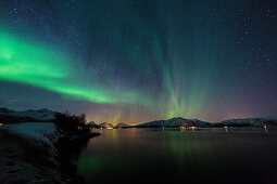 Nordlichter, Aurora borealis, Hinnoya, Lofoten, Norwegen, Skandinavien, Europa