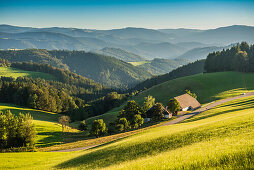 panoramic view, St Maergen, Black Forest, Baden-Wuerttemberg, Germany