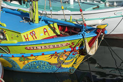 Fischerboote in Sanary sur Mer, Côte d Azur, Frankreich