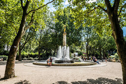 people in the Volkspark Schoeneberg-Wilmersdorf, Berlin, Germany