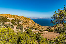 mountains and cliffs between Betlem and Arta, Mallorca, Balearic Islands, Spain